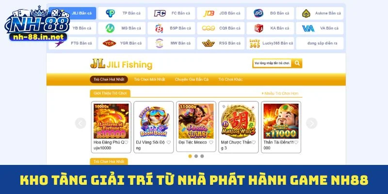 Kho tàng giải trí từ nhà phát hành game NH88