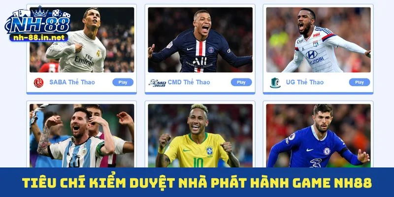 Tiêu chí kiểm duyệt nhà phát hành game NH88